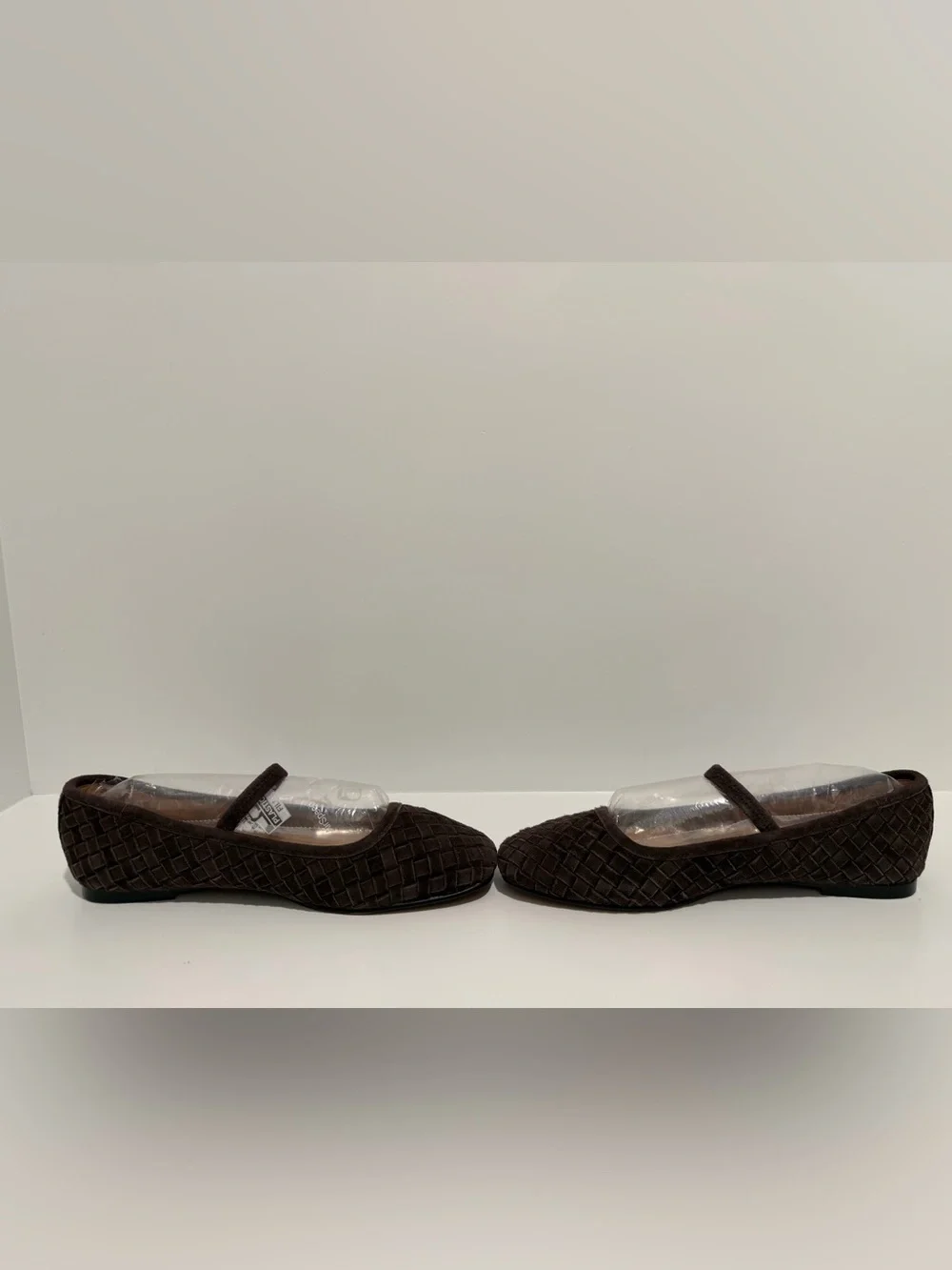 NEW Madewell The Greta Ballet Flat in Woven Dark Roast Suede NU879 $138 size 7